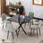 Practical Square Household Dining Table, Modern Design Space Saving Multi-Use Table-733280111