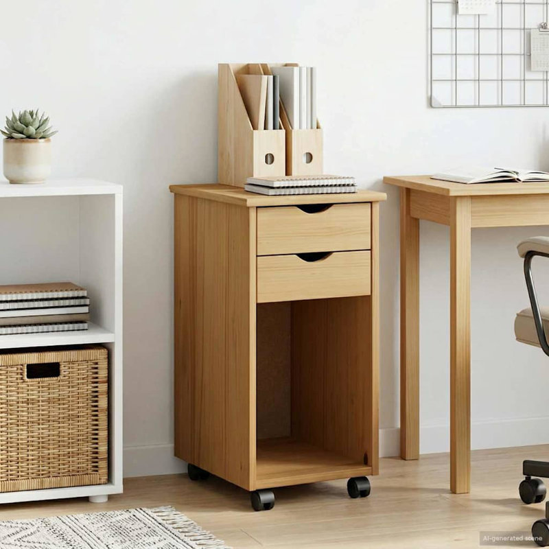 File Cabinet, Honey Brown