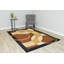 Tapis de zone brun/crème abstract Mccampbell-31653850