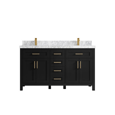 60'' Double Bathroom Vanity with Top