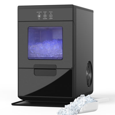 Machine à glaçons de comptoir, machine à glaçons 44 lb / jour avec glace à croquer