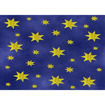 Tapis étoile bleue
