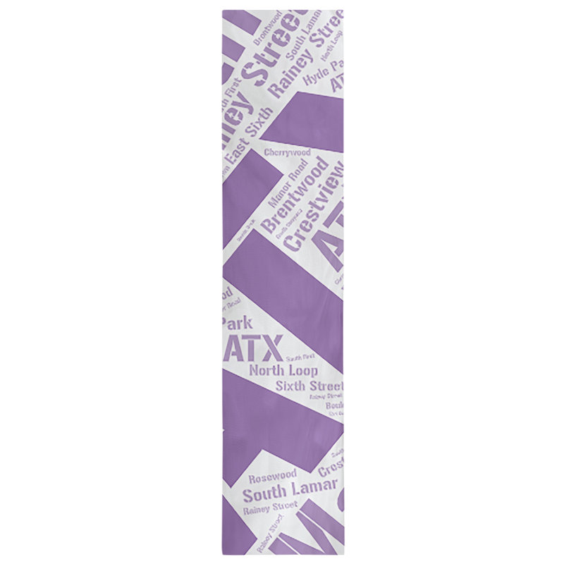 Chemin de table blendtable en coton, 72 po x 16 po, Mauve, Austin