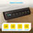L-Shaped Standing Desk With Integrated Charging Station, Height Adjustable Desk With Four Wooden Drawers, Standing Desk With Memory Controller-115064062