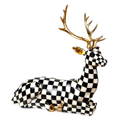 Courtly Check® Outdoor Resting Deer