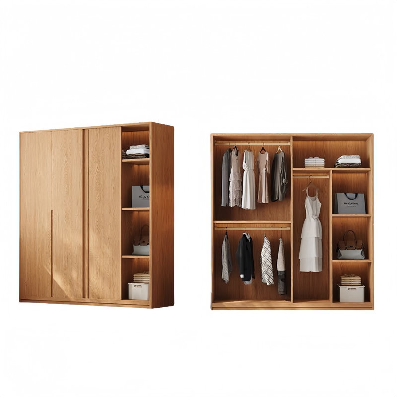 Garde-robe simple en forme de bûche, H 79 po x l 47 po x P 24 po