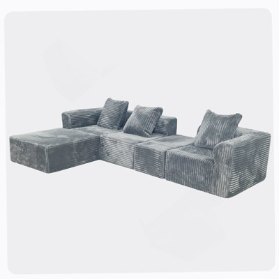 Convertible Modular Sectional Sofa Set Compression Sofa