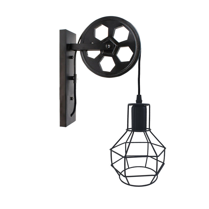 Dey Armed Sconce, Black