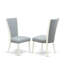 L'ensemble de table de salle à manger 5 pièces comprend une table de salle à manger rectangulaire avec des feuilles de papillons et 4 chaises Parsons en tissu bleu bébé, blanc lin-1580563151-1580584594-1504437430