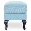 62cm Wide Rectangle Solid Colour Footstool Ottoman