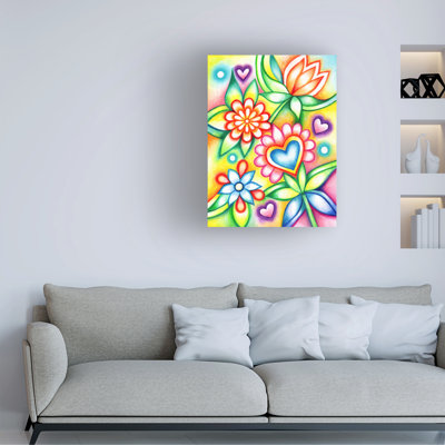 Sandra Rede, art floral abstrait sur toile 3