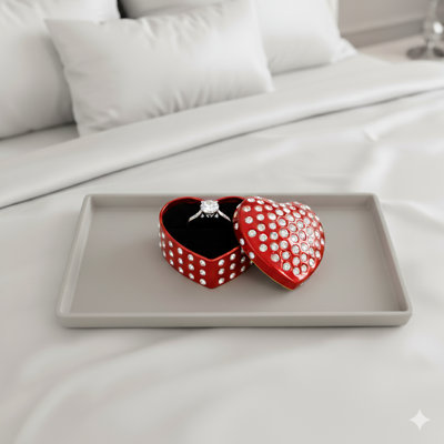Sempre "Forever" Heart Jewellery Box