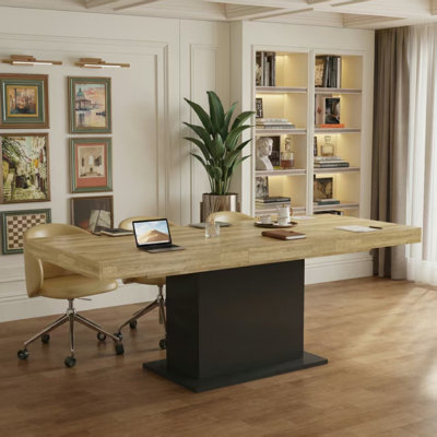 78.7'' Wide Expandable Conference Table For 6-8 People