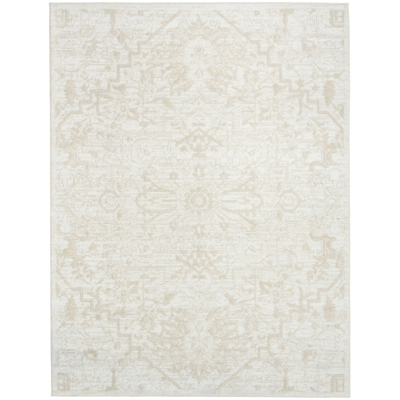 Lafever 4' x 6' Ivory Vintage Indoor Rug, Rectangle 4' x 6'