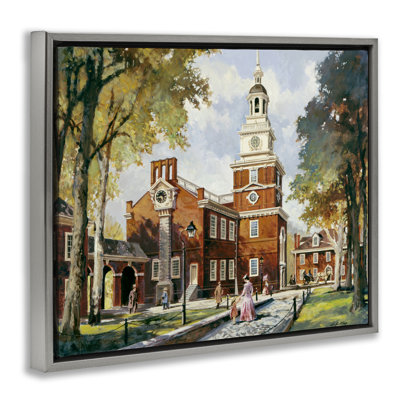 Independence Hall Colonial Times Floating Frame, design by Wind River Studios