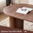 70.8" Oval Dining Table for 4, Modern Farmhouse Kitchen Table for 6, Rustic Large Dinner Table for Dining Reception Room-423709604