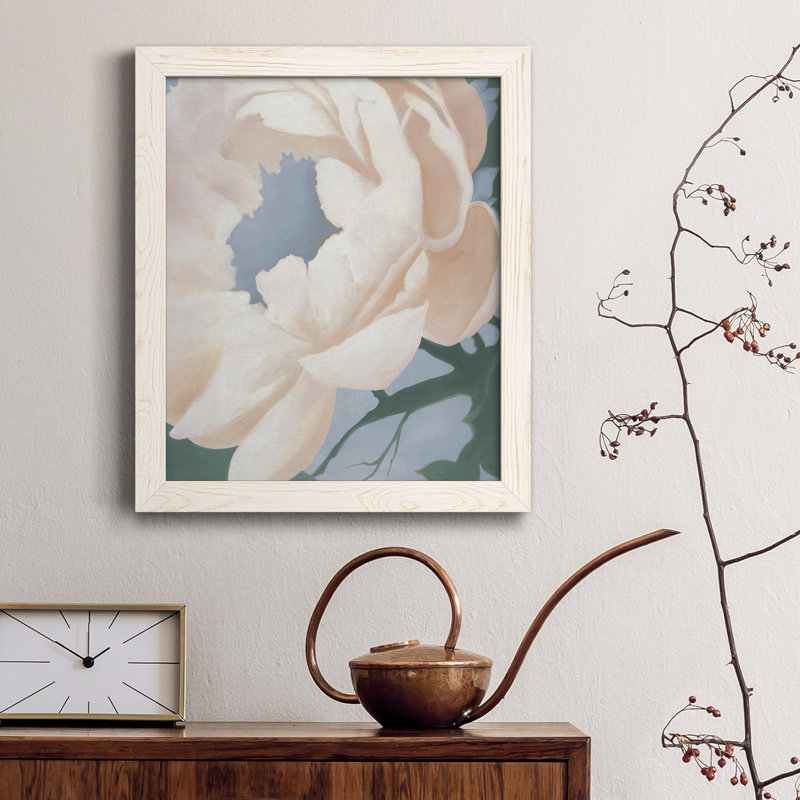 Étude florale I, reproduction encadrée de qualité supérieure - prête à être accrochée, Papier blanc