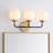 Claudio Contemporary Transitional Iron/Glass LED Vanity Light-44772488-44772490-119338792