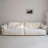 Deep-Seat High-Back White Sofa