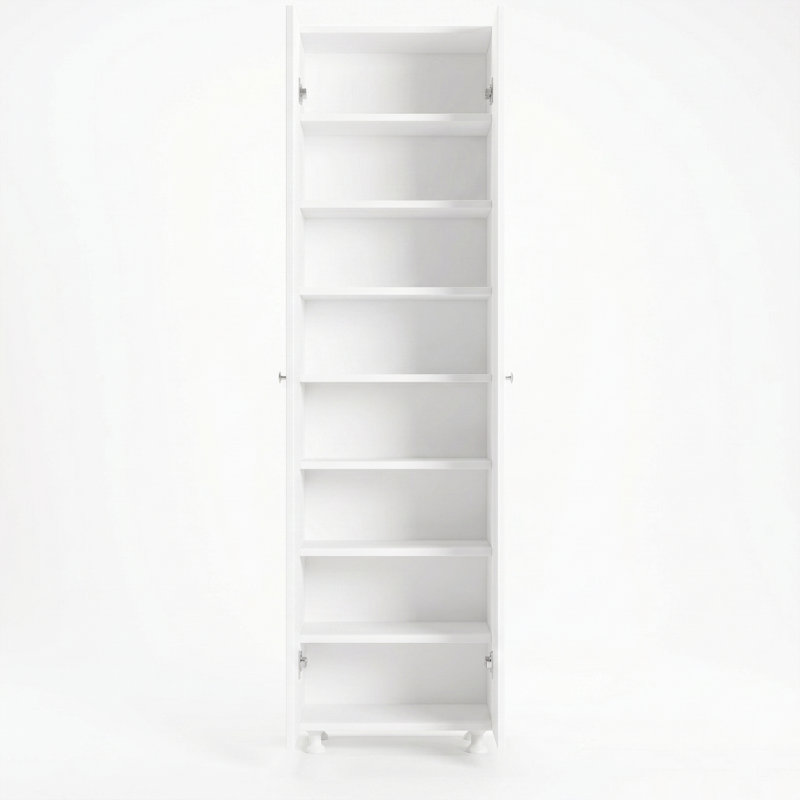 Armoire de rangement autoportante à 2 portes Elara