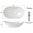 Davivy 24'' X 13.8'' Ceramic Oval Bathroom Vessel Sink