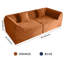 Canapé-lit compressé en mousse à mémoire de forme avec coussin rectangulaire 2 places pour chambre à coucher, chambre d'amis-1968903252