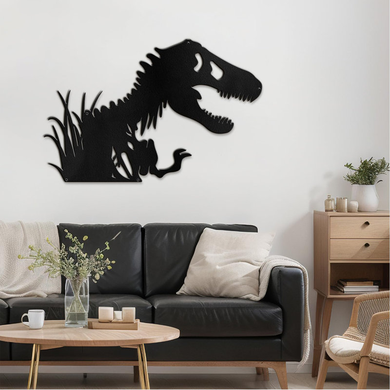 Décoration murale en métal, H 20 po x l 30 po x P 0,05 po, Noir