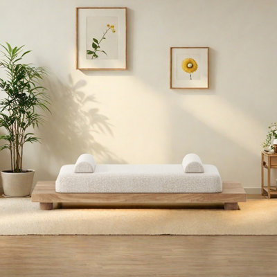 Banc en bois massif minimaliste surprise à vent silencieux