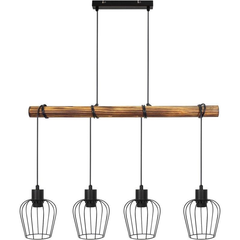 4 - Light Matte Black Pendant