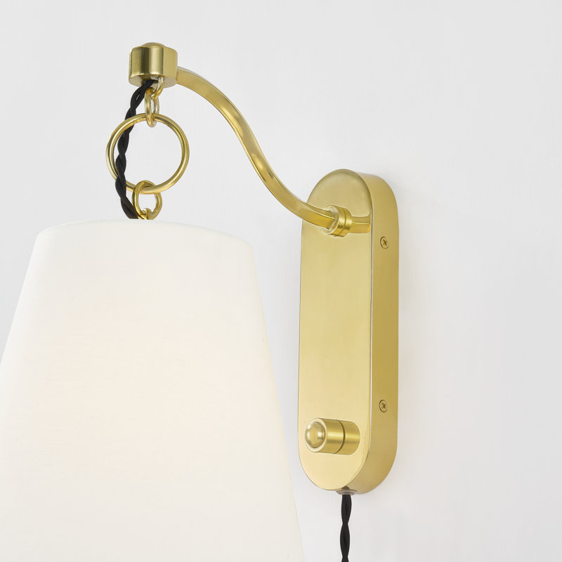 Joan 1 Light Plug-in Plug-in Sconce