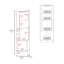 Armoire de bar d'angle, support en verre, armoire à double porte, huit supports à vin intégrés-1955891194