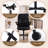 PU Leather Office Chair Comfy Home Office Desk Chairs, Ergonomic Executive Chair with Tilt Lock Back Support 360° Swivel, Small Computer Chair with Wheels and Padded Flip-Up Arms | Black-144955315