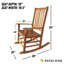 Chaise berçante pour l'extérieur