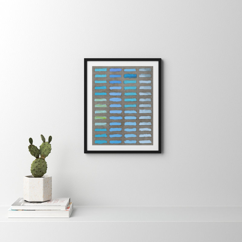 " The Blues 2 " by Jacques Pilon Painting Print, Black, 20" H x 16" W x 1.25" D