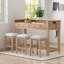 Ensemble de table de salle à manger 4 pièces pour 3-658352726-658352721