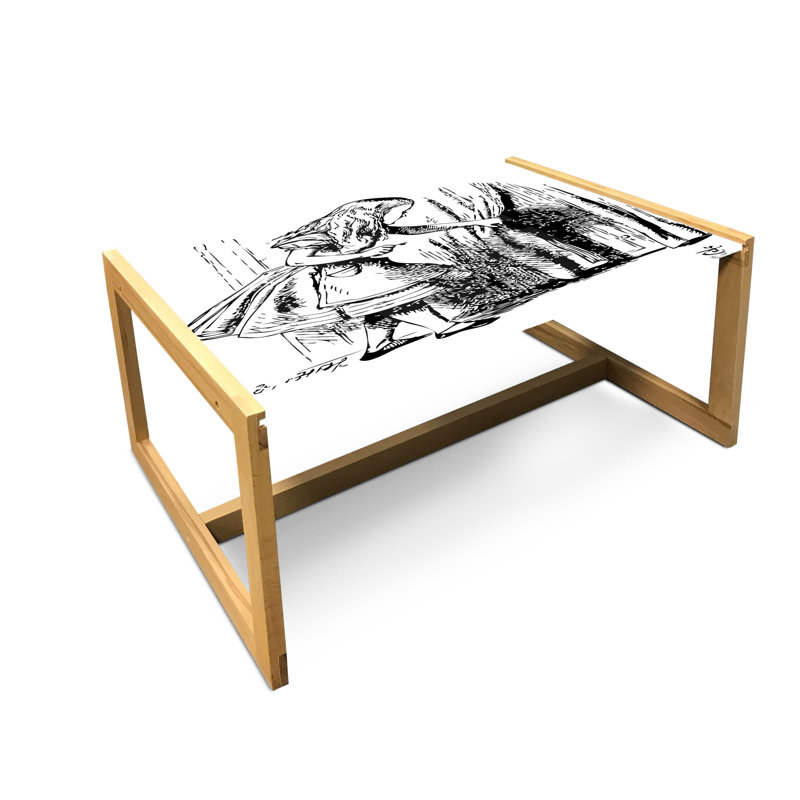 Jaevian Sled Coffee Table, 90cm H x 62cm W x 40cm D