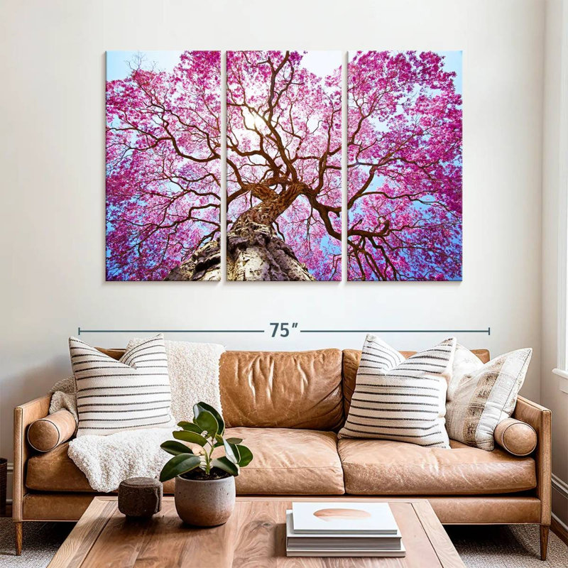 Harnek Pink Lapacho Tree, 42" H x 65" W