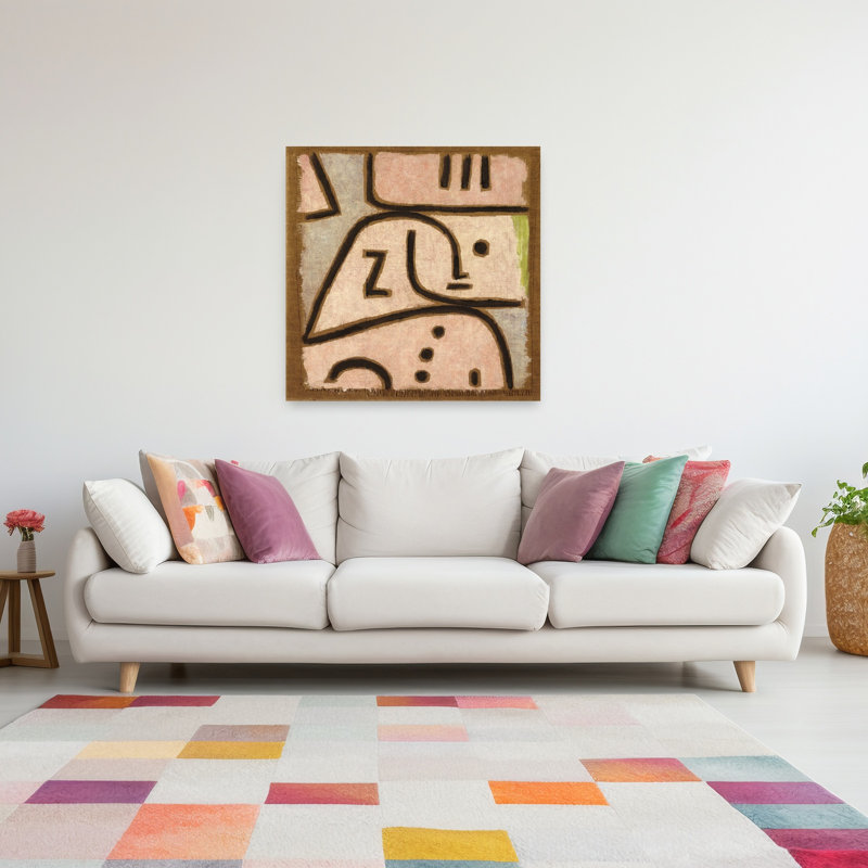Wi, impression d'art moderne classique abstrait, H 48 po x l 48 po