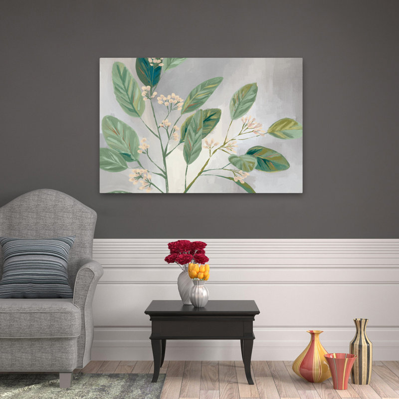 Art floral sur fond doux, H 32 po x l 48 po