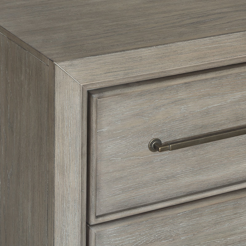 Ennesley Gray Wood Queen Bedroom Set with Upholstered Panel Bed