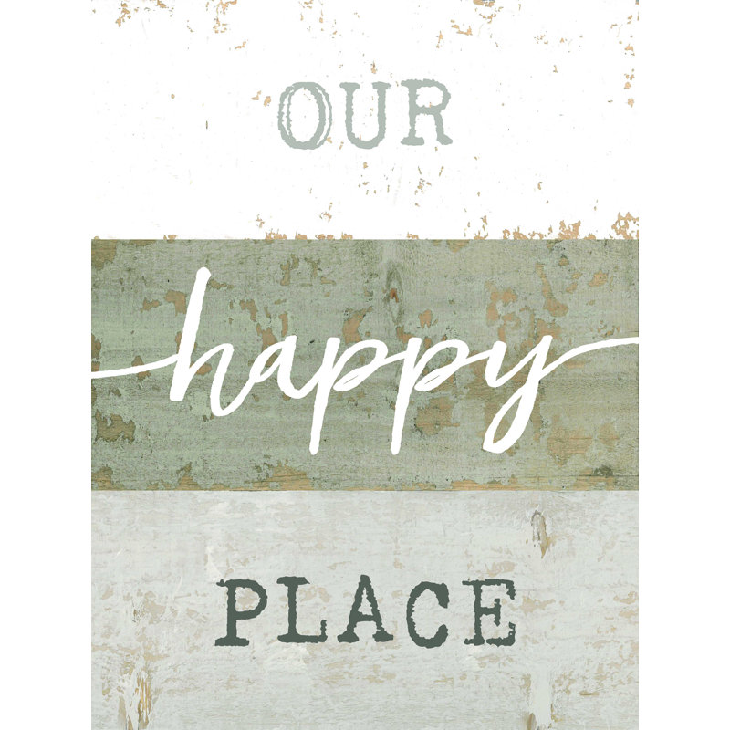 Our Happy Place Textured Panels - Impression sur toile tendue, H 24 po x l 18 po