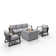 Annifer 5 - Person Patio Conversation Sets with Cushions
