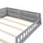 Lit plateforme tapissier en bois avec garde-corps et coussin-1671953049