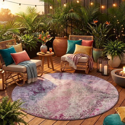 Tapis d'intérieur rond 8 po rond