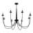 Kadia 8 - Light Dimmable Classic / Traditional Chandelier in Black-1034996794
