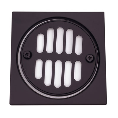 Carreau de douche en laiton 4-1 / 4 "avec couvercle de bonde rond 3-1 / 2" DO