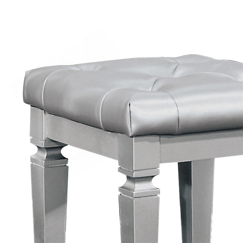 Tabouret de coiffeuse, Argent argent