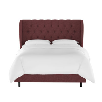 Tomey Upholstered Wingback Bed