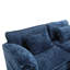 Canapé modulaire en tissu chenille avec poches latérales-96707530