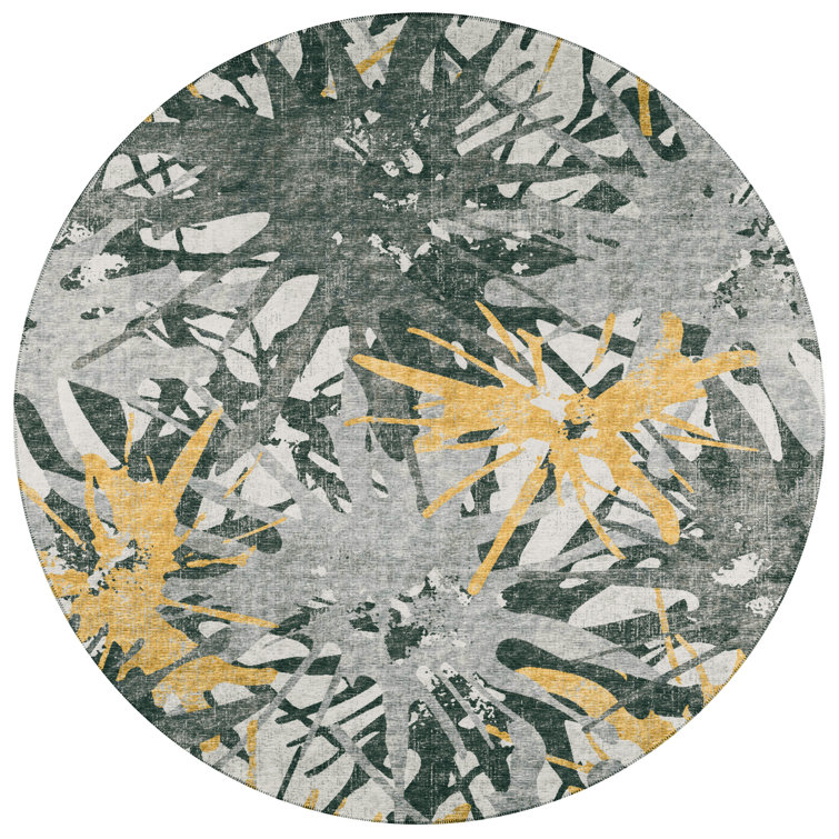Tary Chenille Abstract Indoor / Outdoor Rug